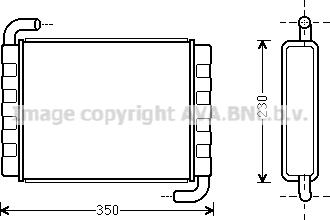 Prasco SC6006 - Heat Exchanger, interior heating car-mod.net