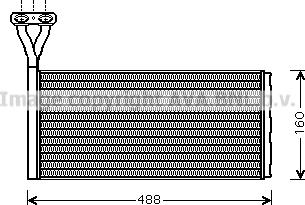 Prasco SC6015 - Heat Exchanger, interior heating car-mod.net