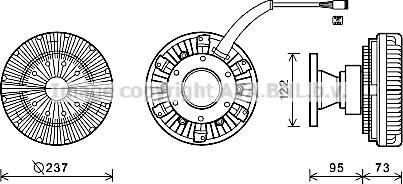 Prasco SCC039 - Clutch, radiator fan car-mod.net