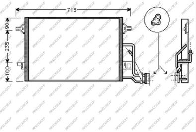 Prasco SK418C001 - Condenser, air conditioning car-mod.net
