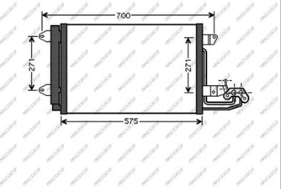 Prasco SK024C002 - Condenser, air conditioning car-mod.net