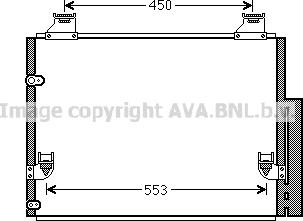 Prasco TO5563D - Condenser, air conditioning car-mod.net