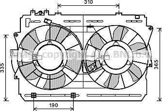 Prasco TO7570 - Fan, radiator car-mod.net