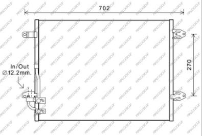 Prasco VG055C004 - Condenser, air conditioning car-mod.net