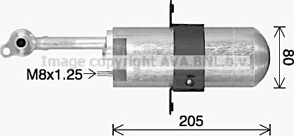 Prasco VLD166 - Dryer, air conditioning car-mod.net