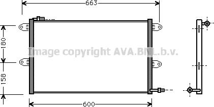 Prasco VN5144 - Condenser, air conditioning car-mod.net