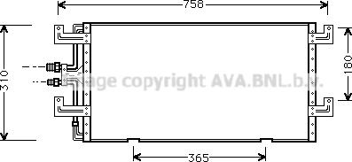 Prasco VN5145 - Condenser, air conditioning car-mod.net