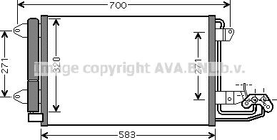 Prasco VN5209D - Condenser, air conditioning car-mod.net