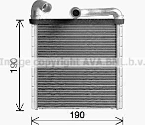 Prasco VN6424 - Heat Exchanger, interior heating car-mod.net