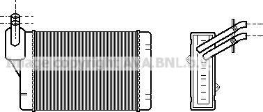 Prasco VN6069 - Heat Exchanger, interior heating car-mod.net