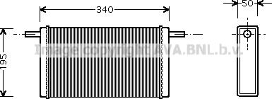 Prasco VN6068 - Heat Exchanger, interior heating car-mod.net