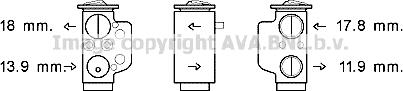 Prasco VN1367 - Expansion Valve, air conditioning car-mod.net