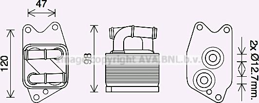 Prasco VN3405 - Oil Cooler, automatic transmission car-mod.net