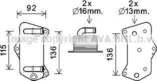 Prasco VN3395 - Oil Cooler, automatic transmission car-mod.net
