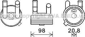 Prasco VN3396 - Oil Cooler, automatic transmission car-mod.net