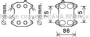 Prasco VN3388 - Oil Cooler, engine oil car-mod.net