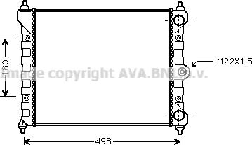 Prasco VN2092 - Radiator, engine cooling car-mod.net