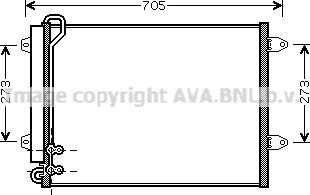 Prasco VNA5225D - Condenser, air conditioning car-mod.net