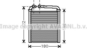 Prasco VNA6256 - Heat Exchanger, interior heating car-mod.net