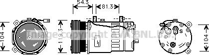 Prasco VNAK280 - Compressor, air conditioning car-mod.net