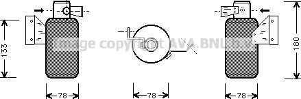 Prasco VND166 - Dryer, air conditioning car-mod.net