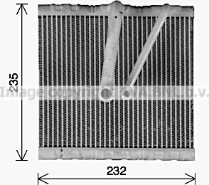 Prasco VNV425 - Evaporator, air conditioning car-mod.net
