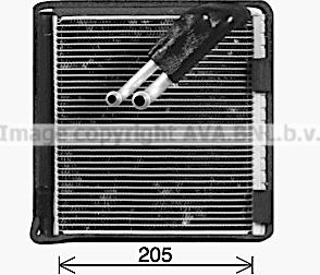 Prasco VNV422 - Evaporator, air conditioning car-mod.net