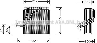 Prasco VNV030 - Evaporator, air conditioning car-mod.net