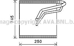 Prasco VNV387 - Evaporator, air conditioning car-mod.net