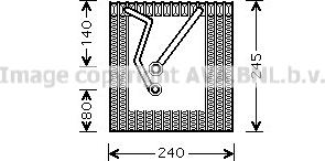 Prasco VNV241 - Evaporator, air conditioning car-mod.net