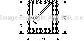 Prasco VNV242 - Evaporator, air conditioning car-mod.net