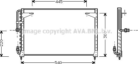 Prasco VO5080 - Condenser, air conditioning car-mod.net
