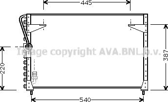 Prasco VO5072 - Condenser, air conditioning car-mod.net