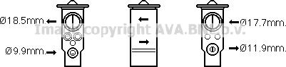 Prasco VO1171 - Expansion Valve, air conditioning car-mod.net