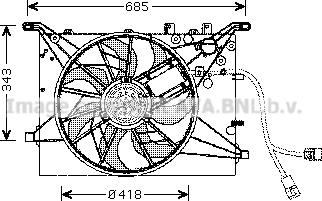 Prasco VO7502 - Fan, radiator car-mod.net