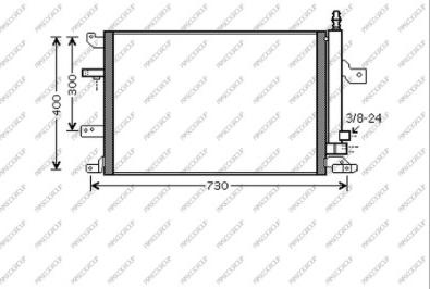 Prasco VV042C002 - Condenser, air conditioning car-mod.net