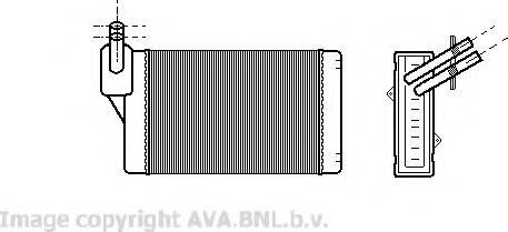 Prasco VW6060 - Heat Exchanger, interior heating car-mod.net