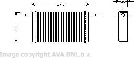 Prasco VW6068 - Heat Exchanger, interior heating car-mod.net
