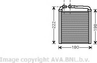 Prasco VW6256 - Heat Exchanger, interior heating car-mod.net