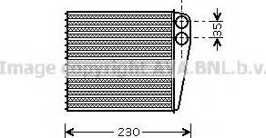 Prasco VWA6229 - Heat Exchanger, interior heating car-mod.net