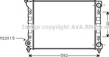 Prasco VWA2071 - Radiator, engine cooling car-mod.net