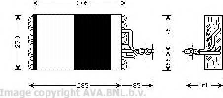 Prasco VWV077 - Evaporator, air conditioning car-mod.net