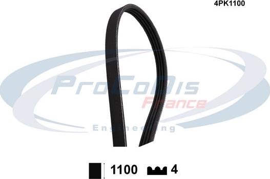 Procodis France 4PK1100 - V-Ribbed Belt car-mod.net