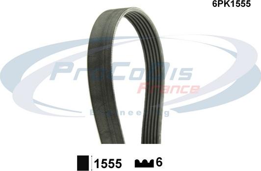 Procodis France 6PK1555 - V-Ribbed Belt car-mod.net
