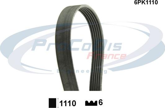 Procodis France 6PK1110 - V-Ribbed Belt car-mod.net