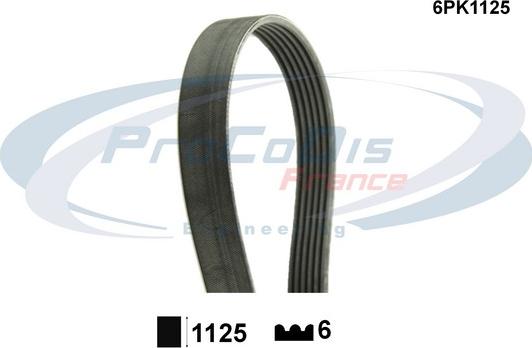 Procodis France 6PK1125 - V-Ribbed Belt car-mod.net