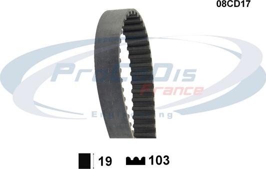 Procodis France 08CD17 - Timing Belt car-mod.net