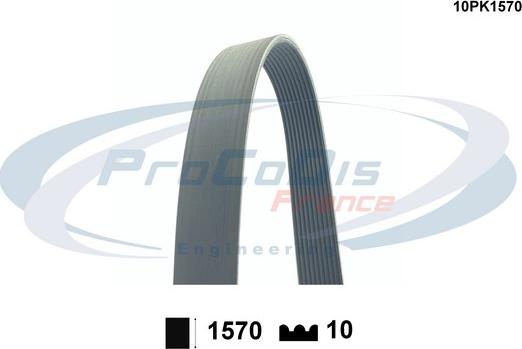 Procodis France 10PK1570 - V-Ribbed Belt car-mod.net
