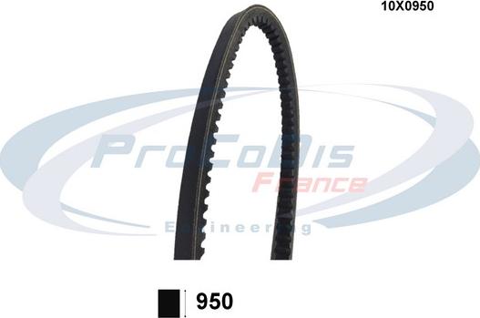 Procodis France 10X0950 - Drive belt, V-Belt car-mod.net