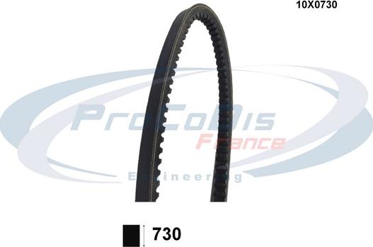 Procodis France 10X0730 - Drive belt, V-Belt car-mod.net